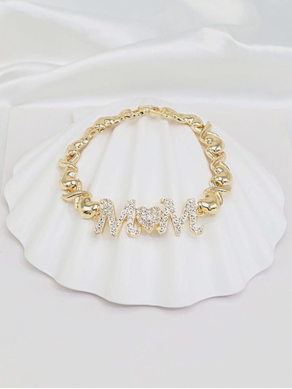 WOMENS FASHION GOLD TONE XO MOM 4 PC JEWELRY SET - Picture 3 of 8
